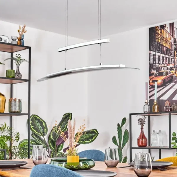 hofstein Casalino Suspension, Suspension LED Chrome, 1 lumière* Lampes En Verre