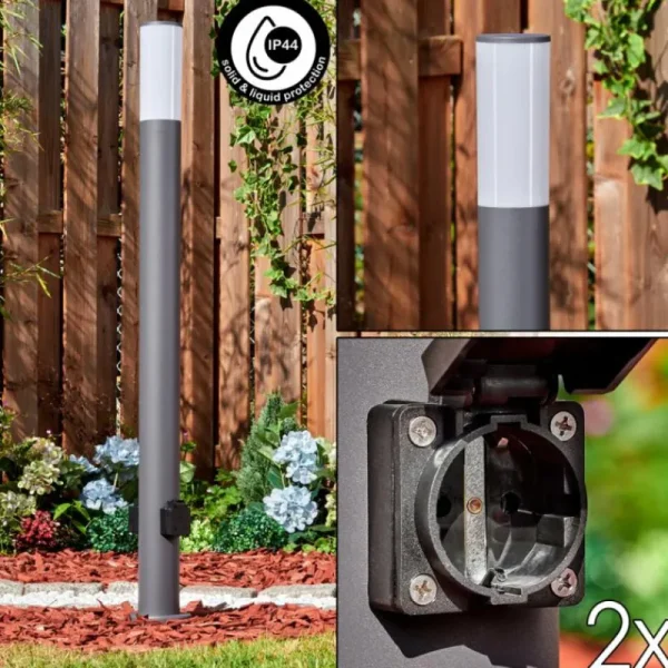 hofstein Caserta Lampe à prise électrique, Eclairage de chemin Anthracite, 1 lumière* Lampes Modernes