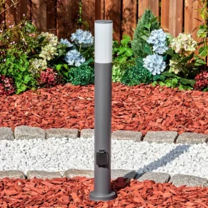 hofstein Caserta Lampe à prise électrique, Eclairage de chemin Anthracite, 1 lumière* Lampes Modernes