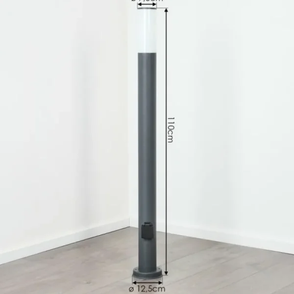 hofstein Caserta Lampe à prise électrique, Eclairage de chemin Anthracite, 1 lumière* Lampes Modernes