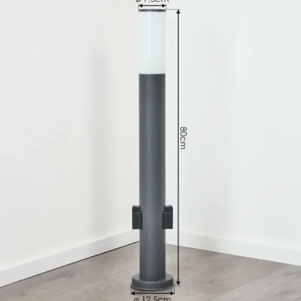 hofstein Caserta Lampe à prise électrique, Eclairage de chemin Anthracite, 1 lumière* Lampes Modernes