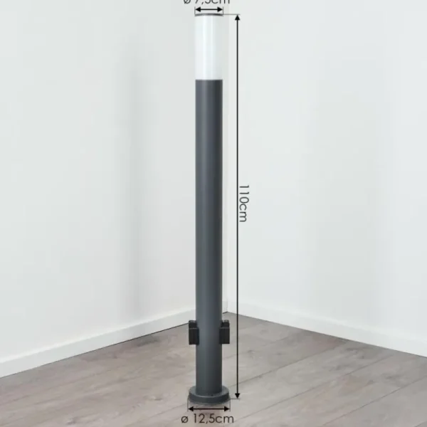 hofstein Caserta Lampe à prise électrique, Eclairage de chemin Anthracite, 1 lumière* Lampes Modernes