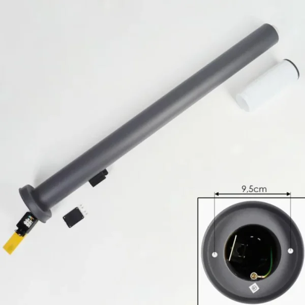 hofstein Caserta Lampe à prise électrique, Eclairage de chemin Anthracite, 1 lumière* Lampes Modernes