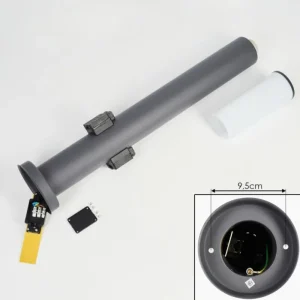 hofstein Caserta Lampe à prise électrique, Eclairage de chemin Anthracite, 1 lumière* Lampes Modernes