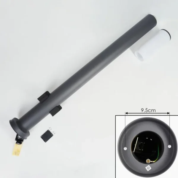 hofstein Caserta Lampe à prise électrique, Eclairage de chemin Anthracite, 1 lumière* Lampes Modernes