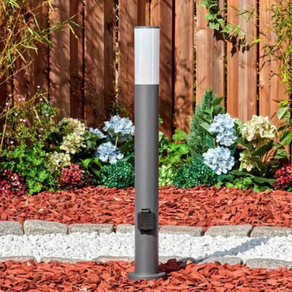 hofstein Caserta Lampe à prise électrique, Eclairage de chemin Anthracite, 1 lumière* Lampes Modernes