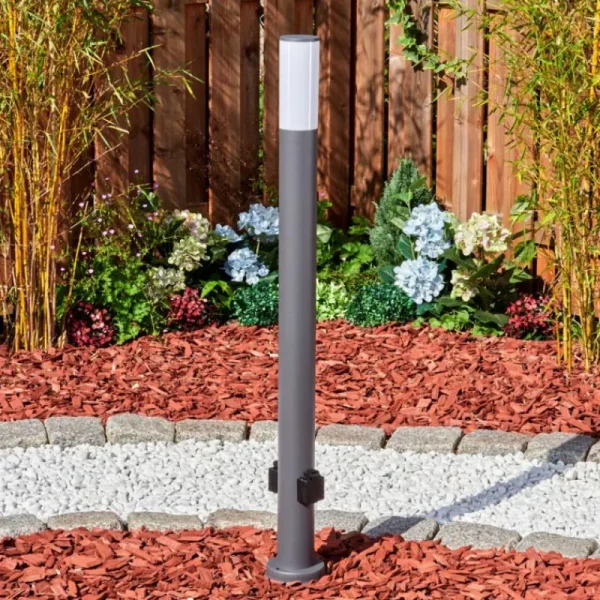 hofstein Caserta Lampe à prise électrique, Eclairage de chemin Anthracite, 1 lumière* Lampes Modernes