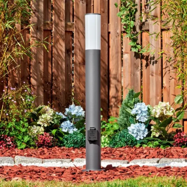 hofstein Caserta Lampe à prise électrique, Eclairage de chemin Anthracite, 1 lumière* Lampes Modernes