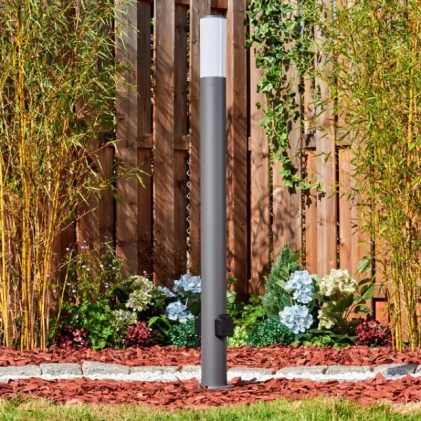 hofstein Caserta Lampe à prise électrique, Eclairage de chemin Anthracite, 1 lumière* Lampes Modernes