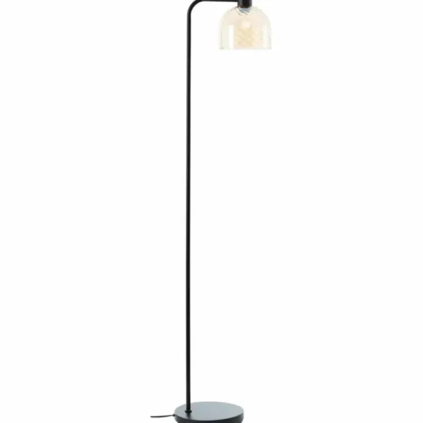 Luminaires Brilliant Casto Lampadaire Noir, 1 lumière* Lampes En Verre