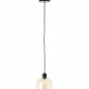 Luminaires Brilliant Casto Suspension Noir, 1 lumière* Lampes En Verre