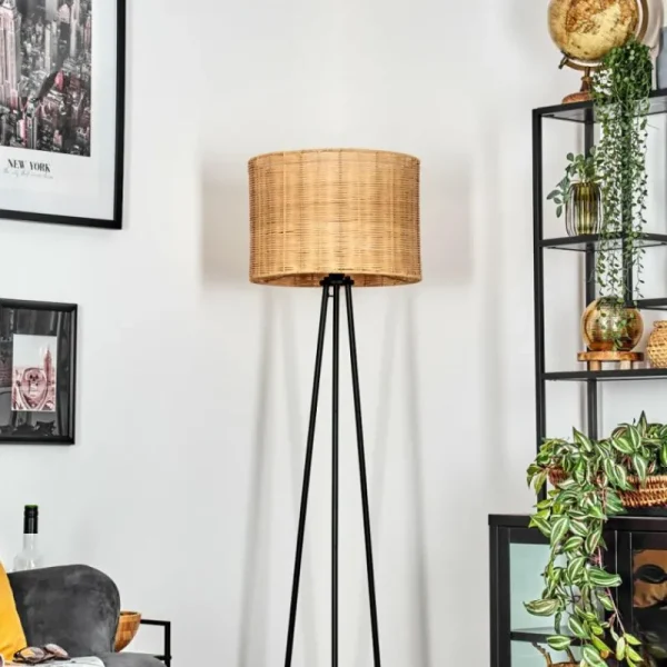 hofstein Cavaca Lampadaire, Liseuse Noir, 1 lumière* Lampes Modernes