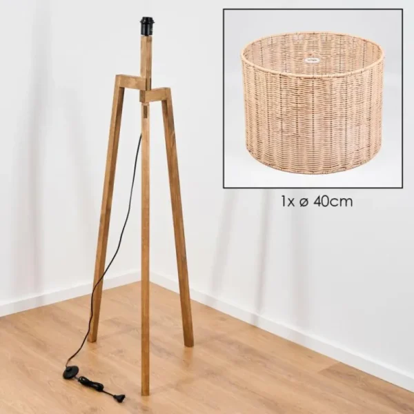 hofstein Cavaca Lampadaire, Liseuse Écru, 1 lumière* Lampes Modernes