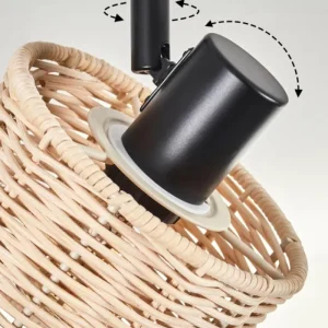 hofstein Cavaca Plafonnier Noir, 6 lumières* Lampes Modernes