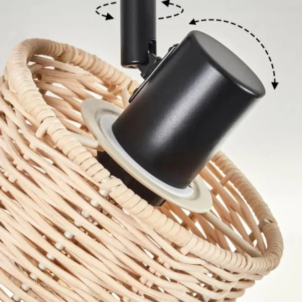 hofstein Cavaca Plafonnier Noir, 6 lumières* Lampes Modernes