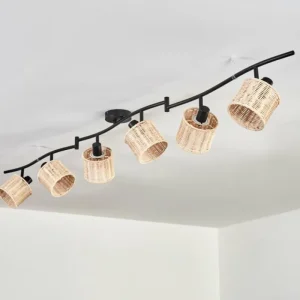 hofstein Cavaca Plafonnier Noir, 6 lumières* Lampes Modernes