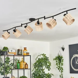 hofstein Cavaca Plafonnier Noir, 6 lumières* Lampes Modernes