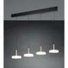 Luminaires Trio Celeste Suspension LED Brun, 1 lumière* Lampes En Verre