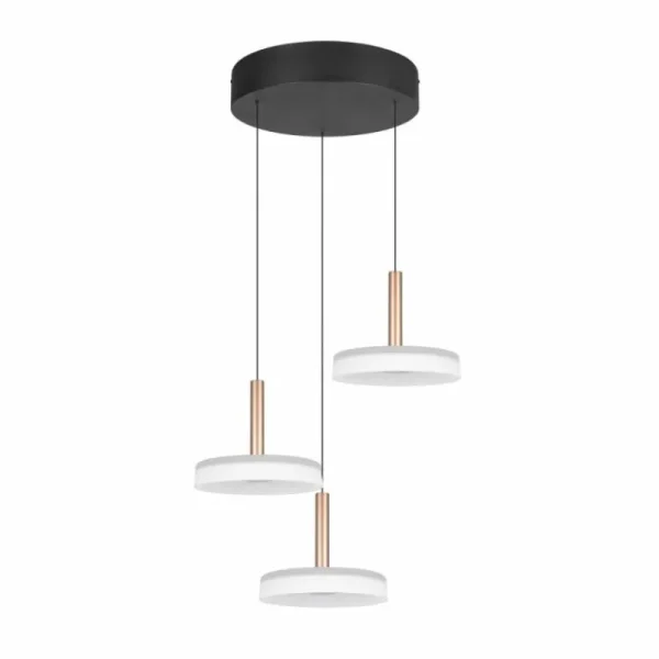 Luminaires Trio Celeste Suspension LED Brun, 1 lumière* Lampes En Verre