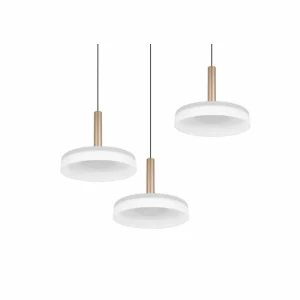 Luminaires Trio Celeste Suspension LED Brun, 1 lumière* Lampes En Verre