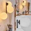 hofstein Chehalis Boule lumineuse, Applique murale Blanc, 3 lumières* Lampes En Verre