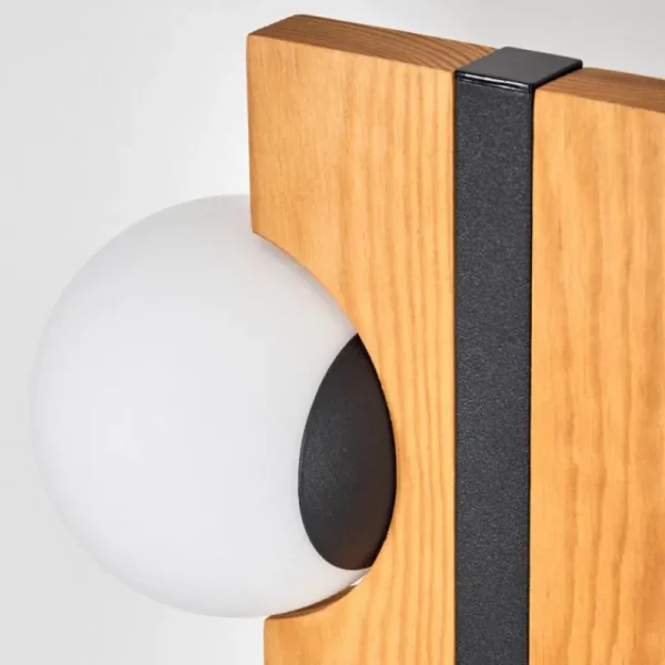 hofstein Chehalis Boule lumineuse, Lampadaire Écru, Noir, 6 lumières* Lampes Modernes