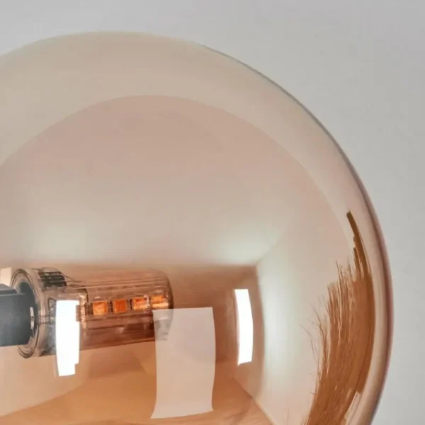 hofstein Chehalis Boule lumineuse, Applique murale 23 cm Ambre, Fumé, 3 lumières* Lampes Modernes