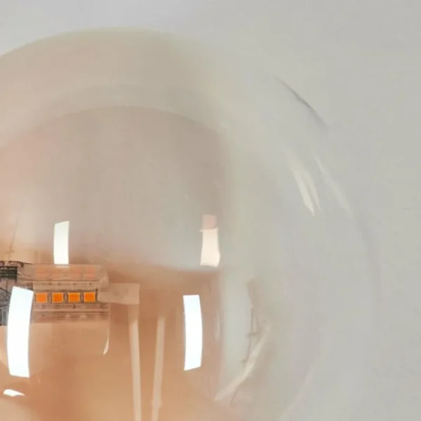 hofstein Chehalis Boule lumineuse, Applique murale 33 cm Ambre, Clair, 3 lumières* Lampes En Verre