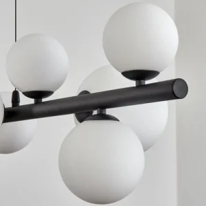 hofstein Chehalis Boule lumineuse, Suspension Blanc, 10 lumières* Lampes En Verre
