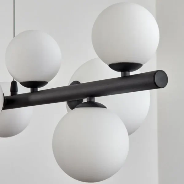 hofstein Chehalis Boule lumineuse, Suspension Blanc, 10 lumières* Lampes En Verre