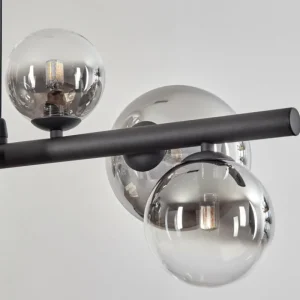 hofstein Chehalis Boule lumineuse, Suspension Clair, Fumé, 8 lumières* Lampes Modernes