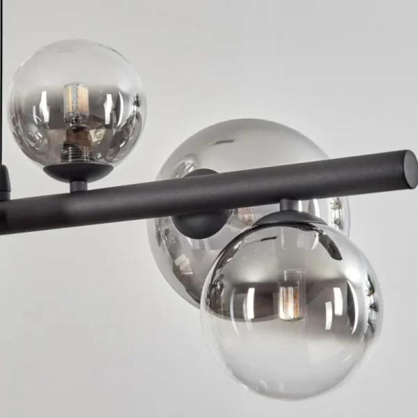 hofstein Chehalis Boule lumineuse, Suspension Clair, Fumé, 8 lumières* Lampes Modernes