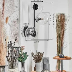 hofstein Chehalis Boule lumineuse 23 cm Clair, 3 lumières* Lampes Modernes