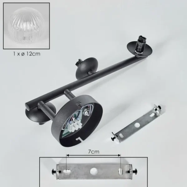 hofstein Chehalis Boule lumineuse 23 cm Clair, 3 lumières* Lampes Modernes