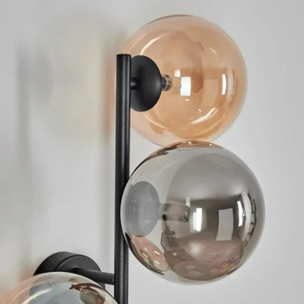 hofstein Chehalis Boule lumineuse, Applique murale Ambre, Fumé, 3 lumières* Lampes Modernes