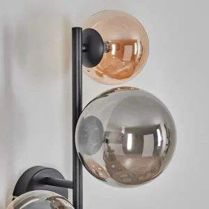 hofstein Chehalis Boule lumineuse, Applique murale Ambre, Fumé, 3 lumières* Lampes Modernes