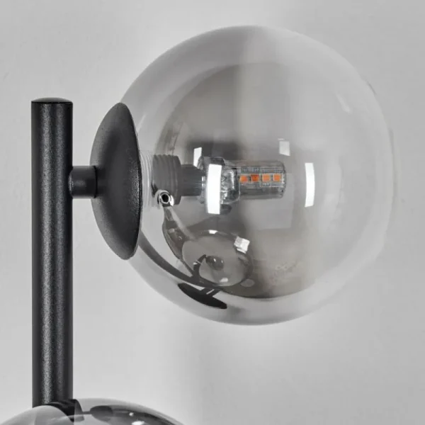 hofstein Chehalis Boule lumineuse, Applique murale 28 cm Chrome, Clair, Fumé, 3 lumières* Lampes Modernes