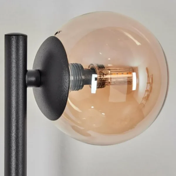 hofstein Chehalis Boule lumineuse, Applique murale Ambre, 3 lumières* Lampes En Verre
