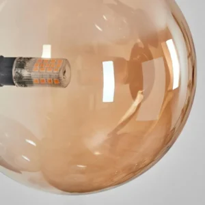 hofstein Chehalis Boule lumineuse, Applique murale Ambre, Fumé, 3 lumières* Lampes Modernes