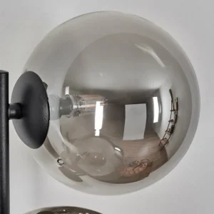 hofstein Chehalis Boule lumineuse, Applique murale Fumé, 3 lumières* Lampes Modernes