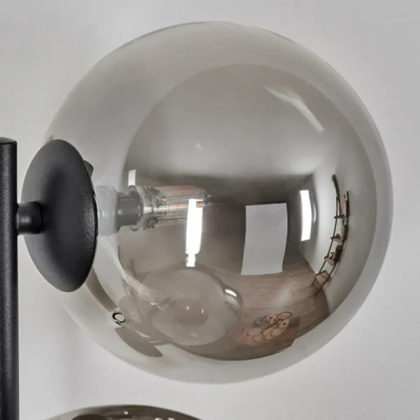 hofstein Chehalis Boule lumineuse, Applique murale Fumé, 3 lumières* Lampes Modernes