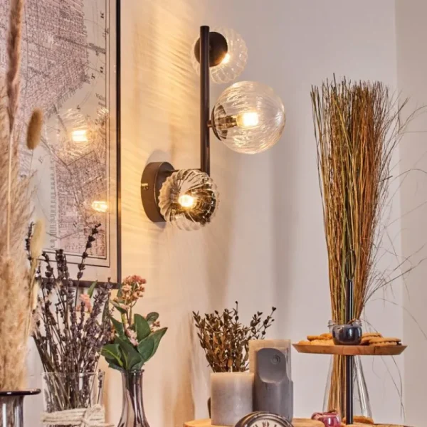 hofstein Chehalis Boule lumineuse 23 cm Clair, 3 lumières* Lampes Modernes