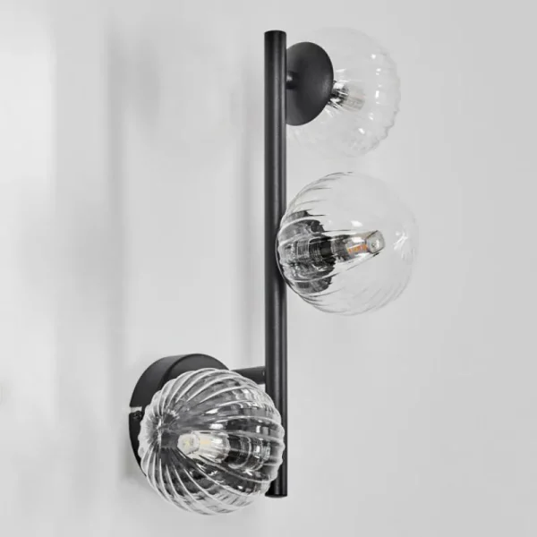 hofstein Chehalis Boule lumineuse, Applique murale Clair, 3 lumières* Lampes Modernes