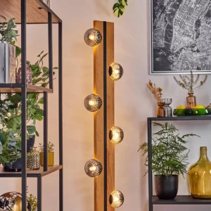 hofstein Chehalis Boule lumineuse, Lampadaire Écru, Noir, 6 lumières* Lampes Modernes