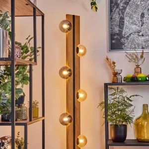 hofstein Chehalis Boule lumineuse, Lampadaire Écru, Noir, 6 lumières* Lampes Modernes