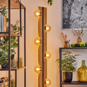 hofstein Chehalis Boule lumineuse, Lampadaire Écru, Noir, 6 lumières* Lampes Modernes