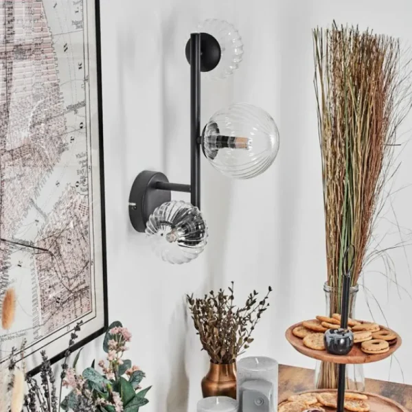 hofstein Chehalis Boule lumineuse 23 cm Clair, 3 lumières* Lampes Modernes