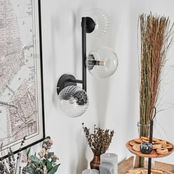 hofstein Chehalis Boule lumineuse 23 cm Clair, 3 lumières* Lampes Modernes