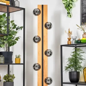 hofstein Chehalis Boule lumineuse, Lampadaire Écru, Noir, 6 lumières* Lampes Modernes