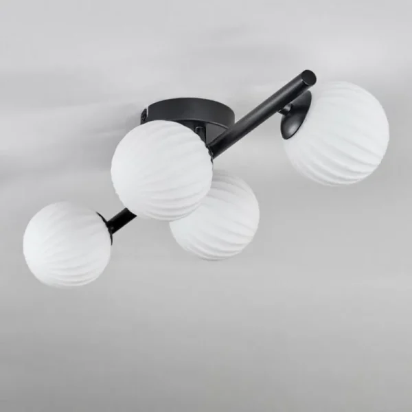 hofstein Chehalis Plafonnier Blanc, 4 lumières* Lampes Modernes